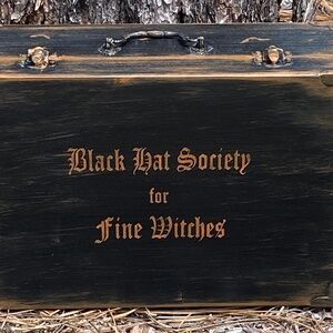 Primitive witch Black Hat Society purse witches witchcraft magick box Halloween